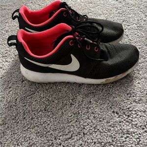 Nike Black and Pink Sneakers